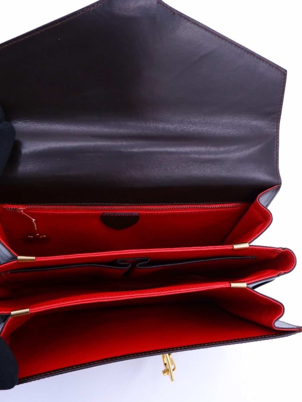 Celine Dark Chocolate Brown Equestrian Buckle Bag — 1970s–1980s - Picture 14 of 16